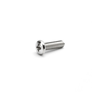 Tornillo de Cabeza Redonda de Acero Inoxidable 304, M2 M2.5, Tornillo de Máquina con Cabeza Phillips, Rosca Métrica Estándar, Grado A - Product Image 2