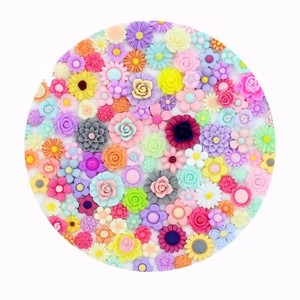 Mezcla 100 g/bolsa cabujón de estilo Flor de simulación de resina para accesorios de comida DIY artesanías de resina - Product Image 5