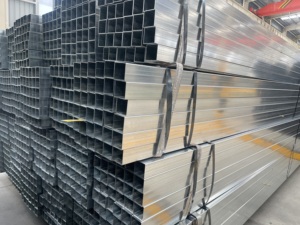 Tubes carrés soudés en <span class=keywords><strong>acier</strong></span> non allié galvanisé à chaud, profilés carrés <span class=keywords><strong>40x40</strong></span> 100x100mm, norme ASTM - Product Image 3