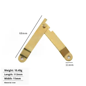 <b>Hardware</b> New Chinese Style Metal Box Positioning Stand Antique Support Hinge Gift Box Corner Movable Support Home - Product Image 6