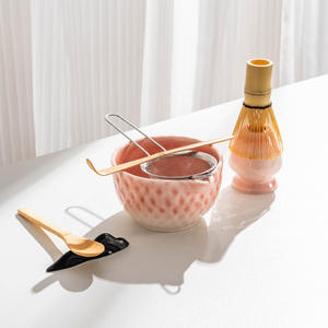 Kit complet et réutilisable pour la préparation du thé Matcha, respectueux de l'environnement, pour les amateurs de Matcha, bol à Matcha en céramique de qualité supérieure, fouet en bambou, support pour fouet Chasen - Product Image 6