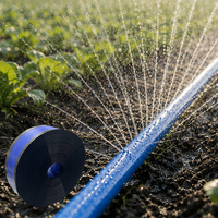 Tuyau d'irrigation anti-âge à double aile en PE, résistant à l'usure, fiable, pour usage agricole et domestique, avec pulvérisation réglable