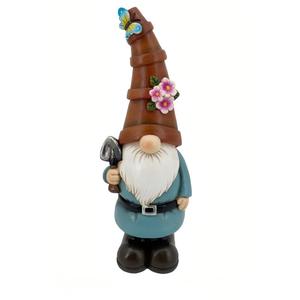 Gnomo da Giardino Fantasioso con Cappello in <span class=keywords><strong>Terracotta</strong></span> - Product Image 1
