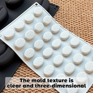 שעועית קפה מוס עוגת עובש מיני קפה ציפוי קישוט עובש מיני קפה ציפוי קישוט עובש סיליקון - Product Image 4