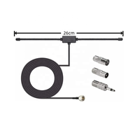Antenne FM de type T pour intérieur, 75 ohms, coaxiale, avec multi-connecteurs pour radio Bose Wave