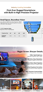 Blackview XPLORE <span class=keywords><strong>2</strong></span> Smartphone Rugged 5G AI con Proiettore, Display AMOLED 3.2K da 6.73", Fotocamera 50MP, Batteria 20000mAh, Telefono Mobile per Esterni con NFC - Product Image 4