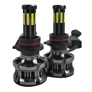 FDN Auto Lighting System 8 Lados Fichas COB Farol Do Carro LEVOU lâmpada 100W 12000LM H11 H7 H4 9005 9006 3000K 6000K 8000K Luces Levou