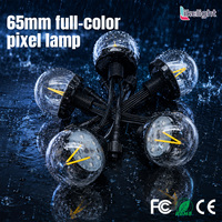 Luz LED de Filamento RGBW Direccionable de 65mm, 3W, DC24V, UCS2904, para Proyectos de Iluminación Decorativa en Festivales y Eventos