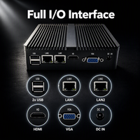 Computadora Industrial Integrada Sin Ventilador YCT J4125 Intel Celeron, 4 Puertos USB 3.0, 2 Puertos COM, WiFi, 256 GB, Gateway de Computación de Borde para Sistemas Inteligentes