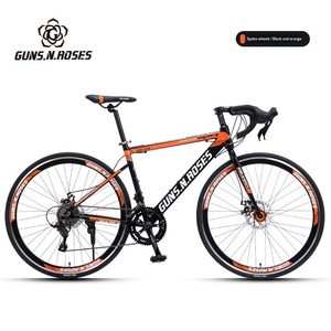Bicicletta da Corsa Guns N <span class=keywords><strong>Roses</strong></span> 700C in Lega di Alluminio con Doppio Freno a Disco, Telaio Rigido, Multivelocità, per Cross-Country e Mountain Bike - Product Image 3