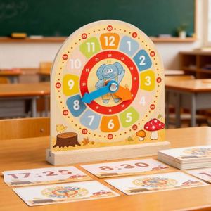 Aprende a Ver las Horas: Reloj Educativo de Madera para Niños Pequeños y de Jardín de Infancia - Product Image 1