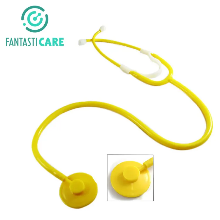 Wholesale Disposable Teaching Toy Single Head Stethoscope With ABS Ear Hook