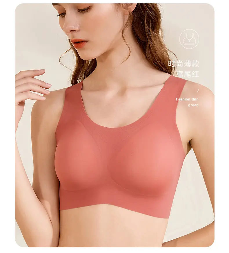 Vente en gros soutien-gorge de sommeil mince doux confortable quotidien Bralette sans couture soutien-gorge de loisirs pour femmes avec coussinets amovibles