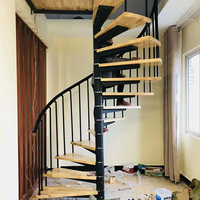 Escalier en colimaçon intérieur en acier inoxydable pour villa