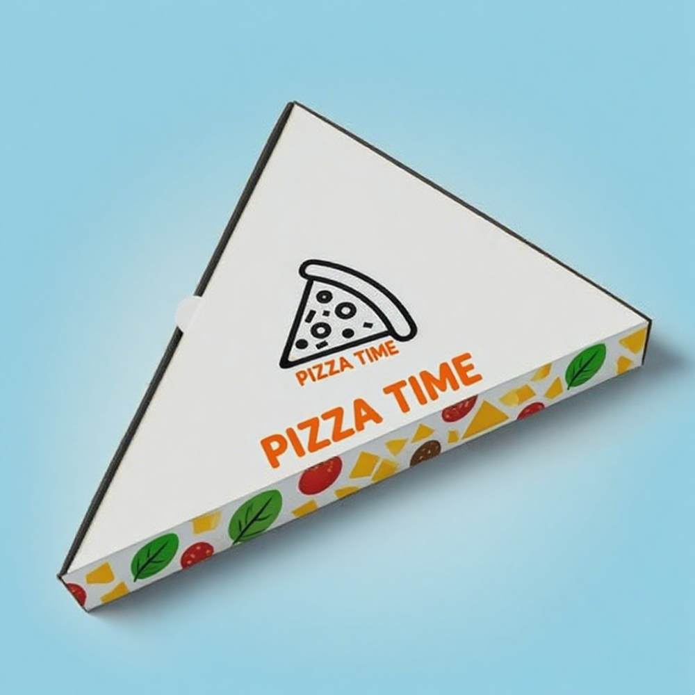 Caja personalizada para pizza triangular