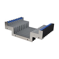 RUIAO Cache-soufflets CNC HGR25 en tissu nylon de protection avec plaque de connexion en acier Q235, résistant à la poussière, à l'eau, à l'huile et au feu