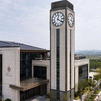 Horloge de Tour Architecturale Moderne d'Extérieur pour Campus, Horloge Mécanique avec Carillons Musicaux - Personnalisation Ingénierie