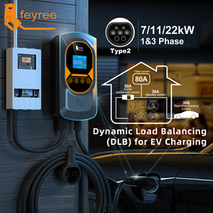 Station de <span class=keywords><strong>recharge</strong></span> <span class=keywords><strong>pour</strong></span> véhicules électriques Feyree Type 2 22 kW, triphasée, fonction DLB avec <span class=keywords><strong>carte</strong></span> RFID, <span class=keywords><strong>recharge</strong></span> programmée <span class=keywords><strong>pour</strong></span> une charge rapide des véhicules électriques - Product Image 5