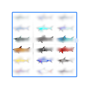 2026 Blnieece Expédition Rapide Autocollant Requin Mobile Élégant Décoration Bricolage Étanche 3D Paul Autocollant <span class=keywords><strong>et</strong></span> Sticker Requin - Product Image 1