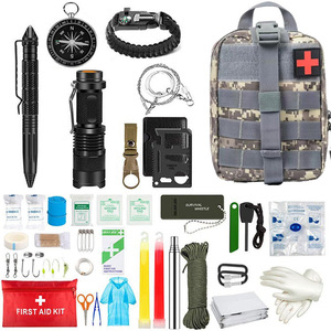 Outdoor Camping Survival Kit Multi Functional Tool <b>Set</b> With First Aid And Emergency Gear For Wilderness Travel - Product Image 1