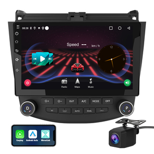 Système multimédia automobile Junsun V1 pour <span class=keywords><strong>Honda</strong></span> <span class=keywords><strong>Accord</strong></span> <span class=keywords><strong>7</strong></span> 2003-2008, stock américain, livraison rapide, avec caméra arrière, Android Auto, navigation GPS - Product Image 1