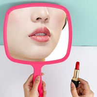 Miroir de maquillage personnalisé en plastique ABS, simple face, petit format, miroir de poche, grand format, miroirs de beauté