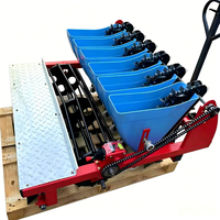Semoir manuel 1 à 5 rangs facile à utiliser, profondeur de semis réglable, machine portable pour la plantation de légumes domestiques et agricoles