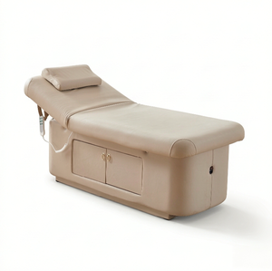 Lit de spa électrique intelligent avec matelas en latex et fonction de chauffage, table de massage à hauteur réglable pour salon de beauté - Product Image 1