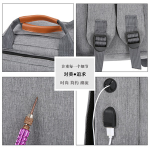 2024 New Large Capacity Waterproof <strong>Laptop</strong> Backpack With USB Port Waterproof <strong>Laptop</strong> 17-inch Computer <strong>Bag</strong> For Men's Office - Product Image 6