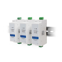 USR-DR302 Din Rail seri RS485 ke Ethernet TCP IP Server modul Ethernet Converter Modbus RTU ke Modbus TCP Unit