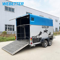 Remorque pour chevaux WEBETTER de haute qualité, grande capacité, pour 2 chevaux, remorque pour chevaux, chariot pour chevaux