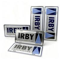 Placa de Matrícula de Aluminio 3D Personalizada con Relieve, para Uso Industrial, Construcción, Utilidades, Contratistas, Ingeniería, Construcción Pesada, Decoración