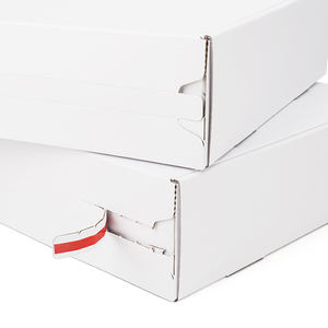 Impresión digital certificada FSC, embalaje de regalo ecológico, marcas de velas cosméticas, caja corrugada blanca con tira fácil de rasgar - Product Image 3