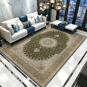 Alfombra Persa Vintage Color Borgoña, Alfombra Oriental Clásica con Diseño Floral para Sala de Estar o Dormitorio, Lavable y Antideslizante - Product Image 6