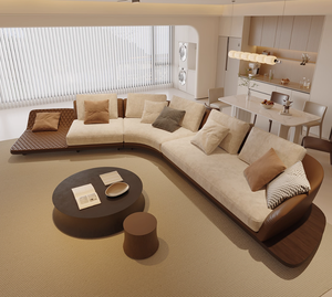 Özel lüks ticari sınıf otel lobisinde koltuk takımı taht sandalyeler osmanlı hakiki deri Modern daire oturma odası için - Product Image 6