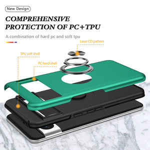 360 soporte de anillo de Metal magnético giratorio a prueba de golpes PC TPU funda protectora para <span class=keywords><strong>Google</strong></span> <span class=keywords><strong>Pixel</strong></span> 8 <span class=keywords><strong>7</strong></span> 6 Pro funda para teléfono móvil - Product Image 4