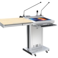 Pupitre numérique intelligent 2025 Focus FK535K 2.0 hauteur réglable motorisée et audio HD 260W pour une utilisation en classe