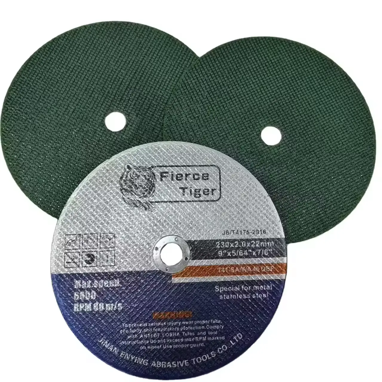 Disco abrasivo de carburo de silicio verde de 9 pulgadas, 230x1,9mm, rueda de disco de corte abrasivo