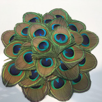 Natürliche Pfau Big Eye Federn für DIY Craft Männer Cowboy Fedora Hut Kostüm Cosplay Milli nery Haarschmuck