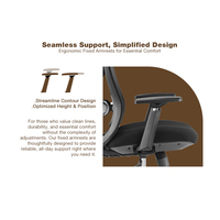 Chaise de bureau exécutive moderne en maille respirante 3D, chaise de travail ergonomique réglable pour la maison, le bureau et l'hôtel