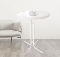 Table pliante à hauteur réglable, très vendue, Dia80, plusieurs couleurs au choix, forte capacité de charge