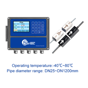 Digital Clamp-On Ultrasonic <b>Flow</b> <b>Meter</b> Color LCD Display 4-20mA RS485 Output DN25-DN1200 Pipes Liquid/Oil/Fluid FHS340 FHS340 Is - Product Image 2