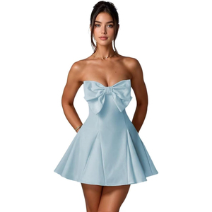 macys homecoming dress Bright Aqua Blue Sequin Short Party Dress by La Femme Orange / 00