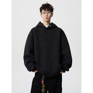 Sudadera con Capucha <span class=keywords><strong>de</strong></span> Pelo <span class=keywords><strong>de</strong></span> Conejo Estilo Americano para <span class=keywords><strong>Hombre</strong></span>, Otoño Invierno, Nueva Marca <span class=keywords><strong>de</strong></span> Moda, Holgada, Informal, con Capucha y Mangas Raglán - Product Image 5