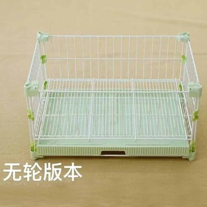Cage pour animaux de compagnie Lejia, structure en fer, rectangulaire, pliable, avec roulettes, pour chiens, chats, lapins, petite et moyenne taille, multifonctionnelle, empilable - Product Image 2