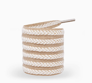 Scarpe da uomo con lacci personalizzati di alta qualità scarpe Casual bianche larghe e piatte in bianco e nero e Beige accessori per scarpe - Product Image 3