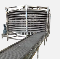 Système de convoyeur en spirale pour le refroidissement alimentaire, tour de refroidissement en spirale à bande modulaire, congélateur, équipement de refroidissement pour boulangerie et pizzeria