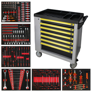 Steeltreks Tool Storage Cabinets Multi-Functional Orange Textured <b>6</b>-<b>Drawer</b> Tool Box Car Repair Special Tools Workbench Garage - Product Image 6