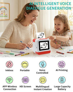 Juguete Creativo con IA, Máquina de Hacer Pegatinas con Voz para Niños, Mini Impresora Térmica con IA y 6 Modos de Arte, Caja de Máquina de Pegatinas Personalizadas - Product Image 6