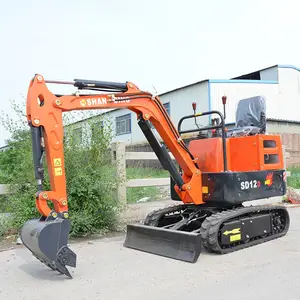 China cheap Shanding miniexcavator trench digger portable mini excavator 1.2 ton small digger Mini ekskavator